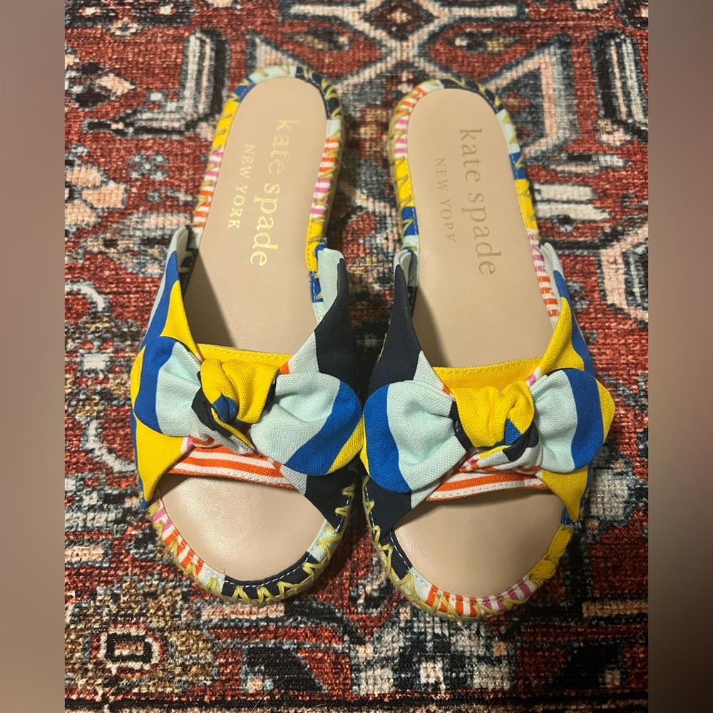 Saltie shore Kate Spade sandals.